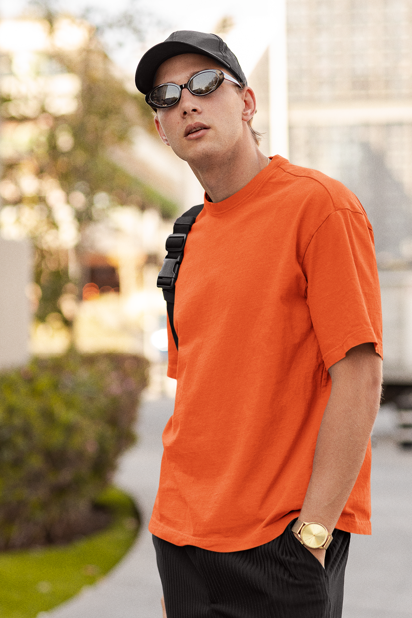 Peach orange deals shirt